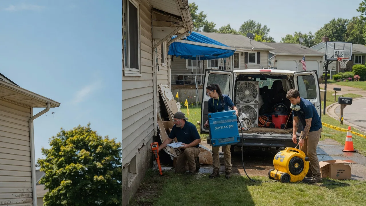 Ceiling Leak Cleanup in Blue Island, IL near me